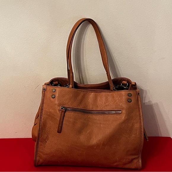 American Leather Co. Lenox Triple Entry Satchel Handbag - Picture 5 of 8